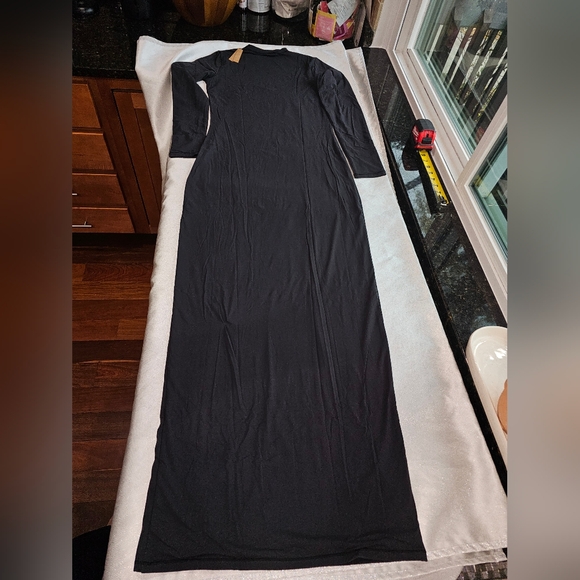 SKIMS Fits Everybody Crew Neck Long Sleeve Dress Sz XL - Picture 10 of 11